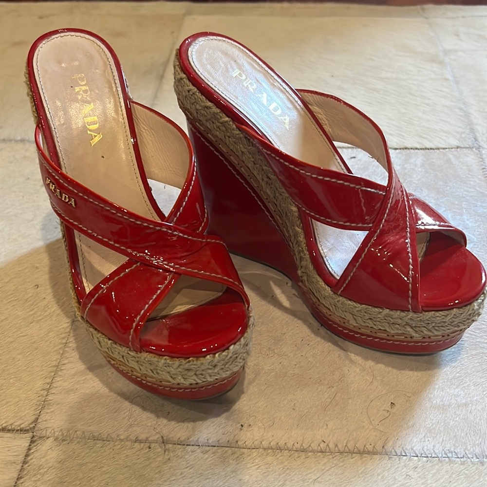 Prada Platform Wedges